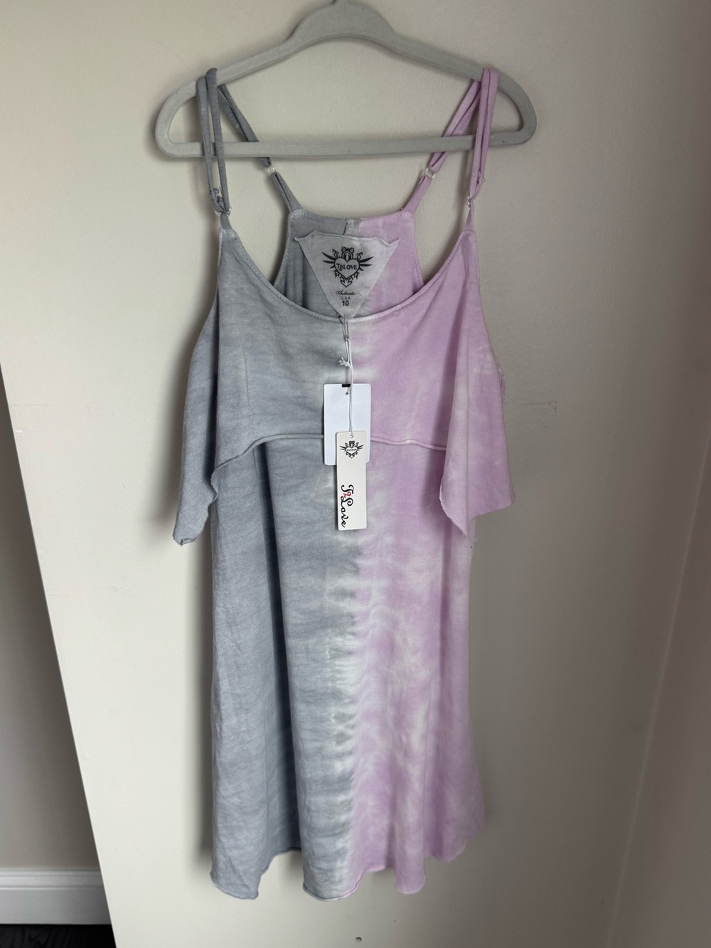 NWT T2 Love Tie Dye Ruffle Dress Size 10